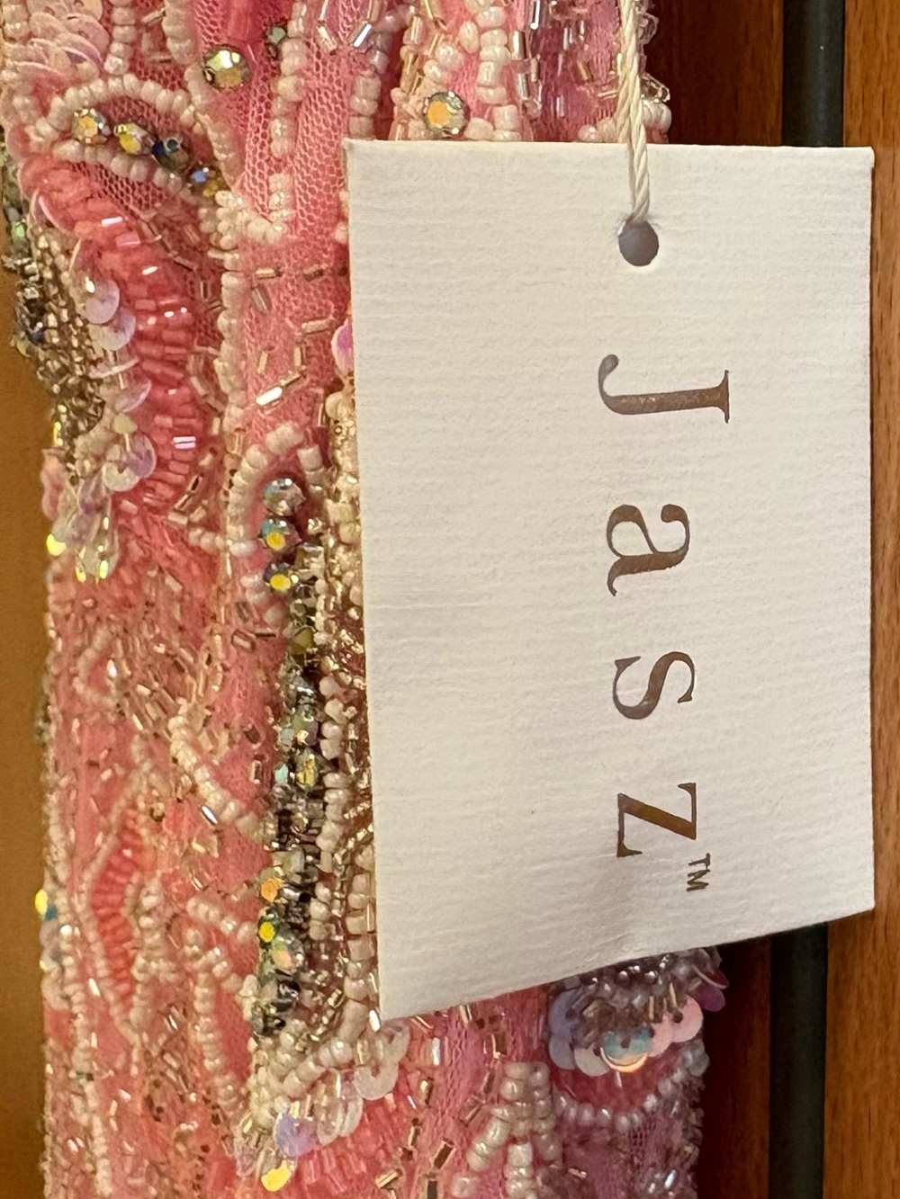 Pink Sequin Side-Slit Prom Gown by Jasz Couture , size 2 - Picture 5 of 9